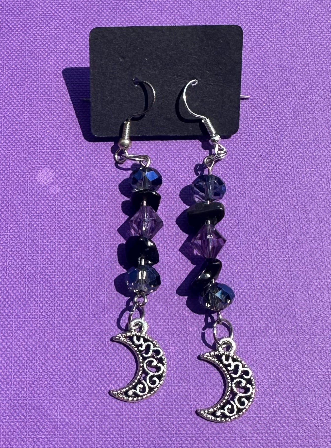 Crystal Moon Earrings