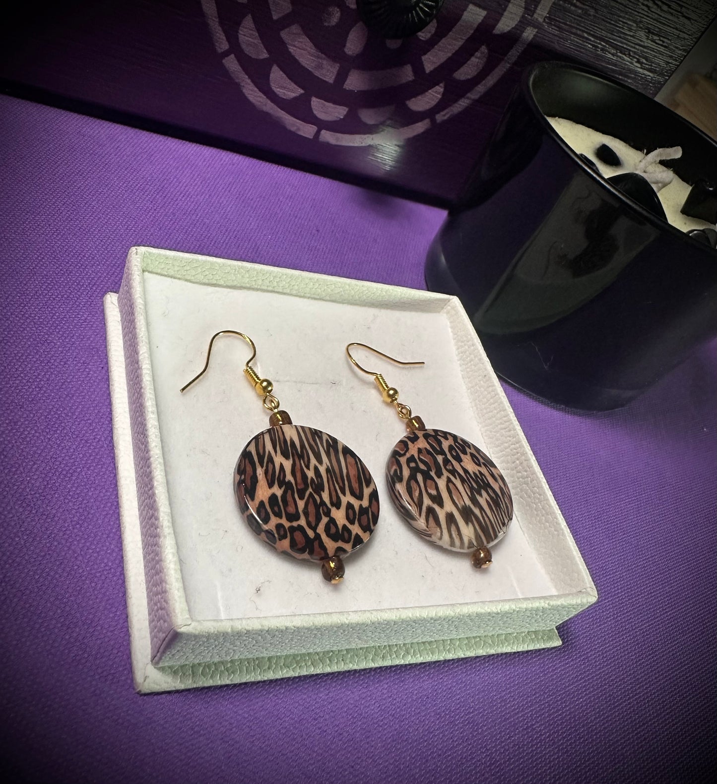 Vintage Cheetah Earrings