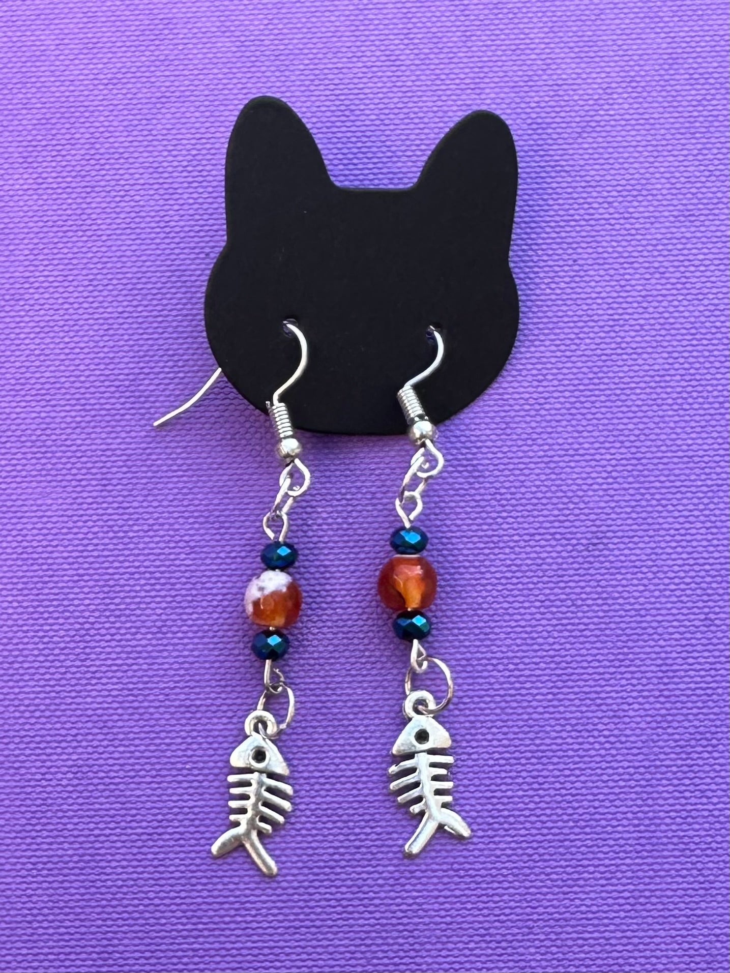 Koi Fish Bone Earrings