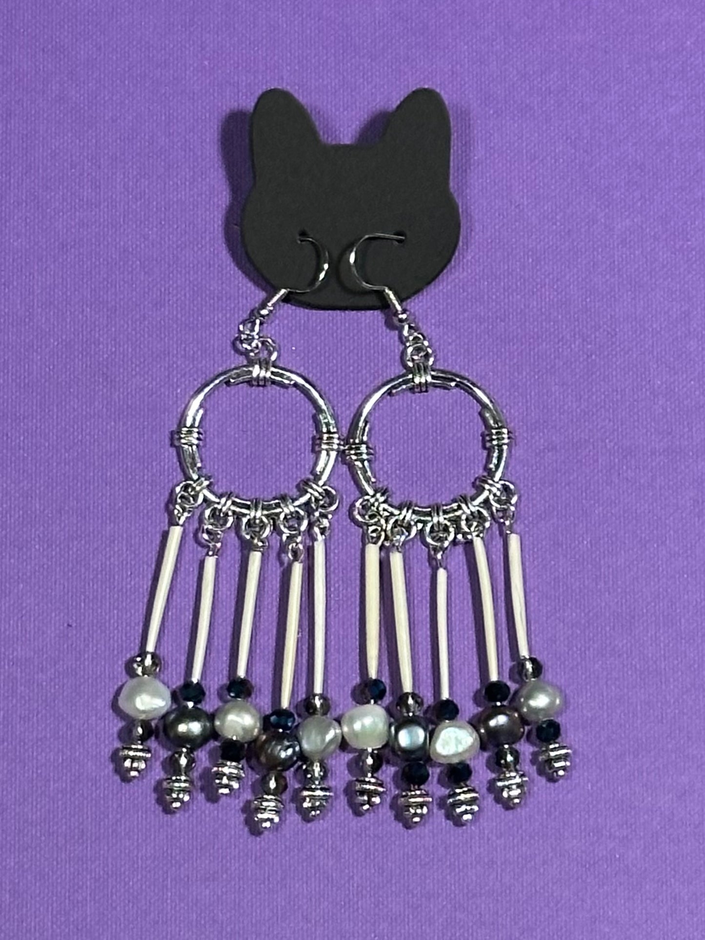 Pearly Quill Earrings