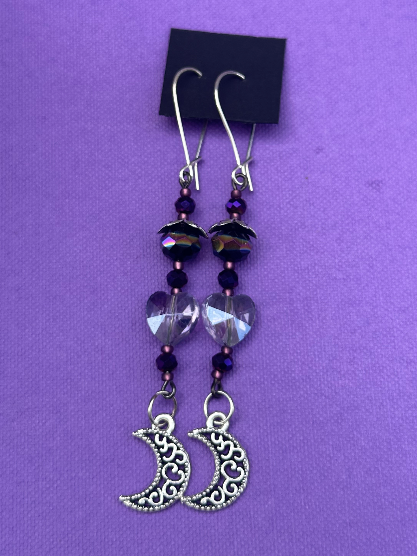 Crystal Moon Earrings