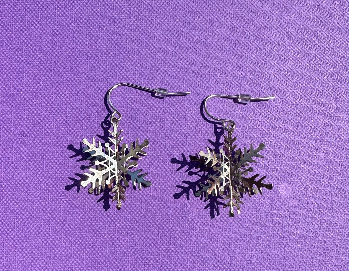Silver Snowflake Earrings
