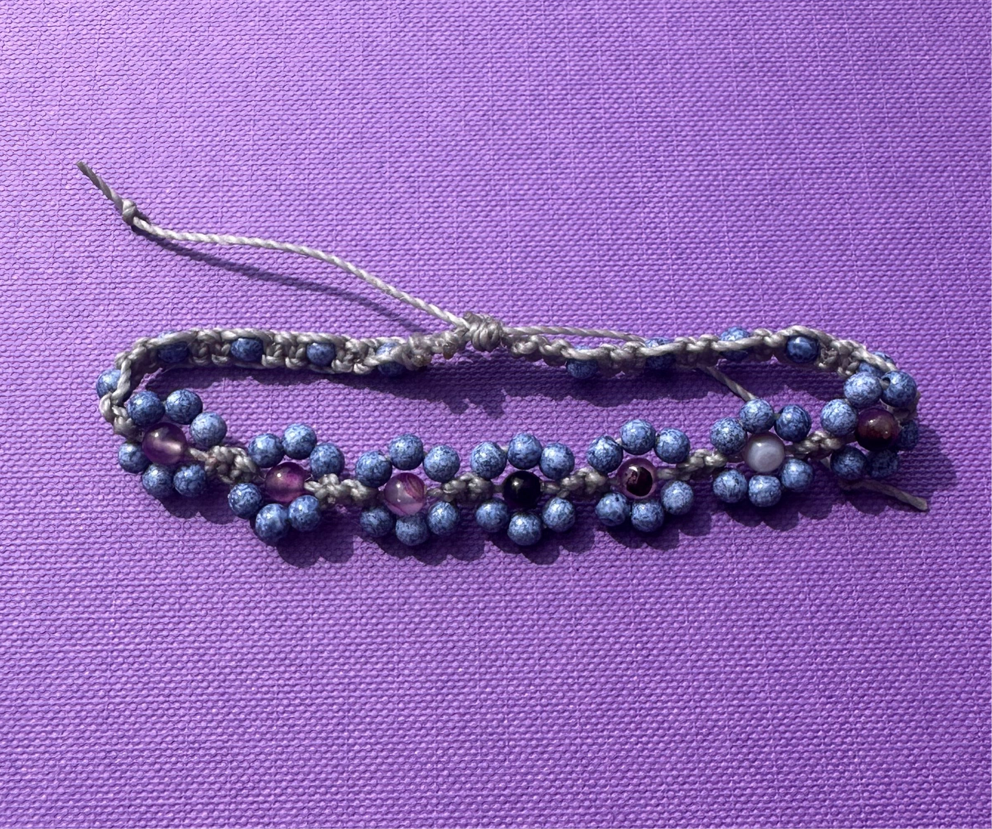 Violet Skies Macramé Bracelet