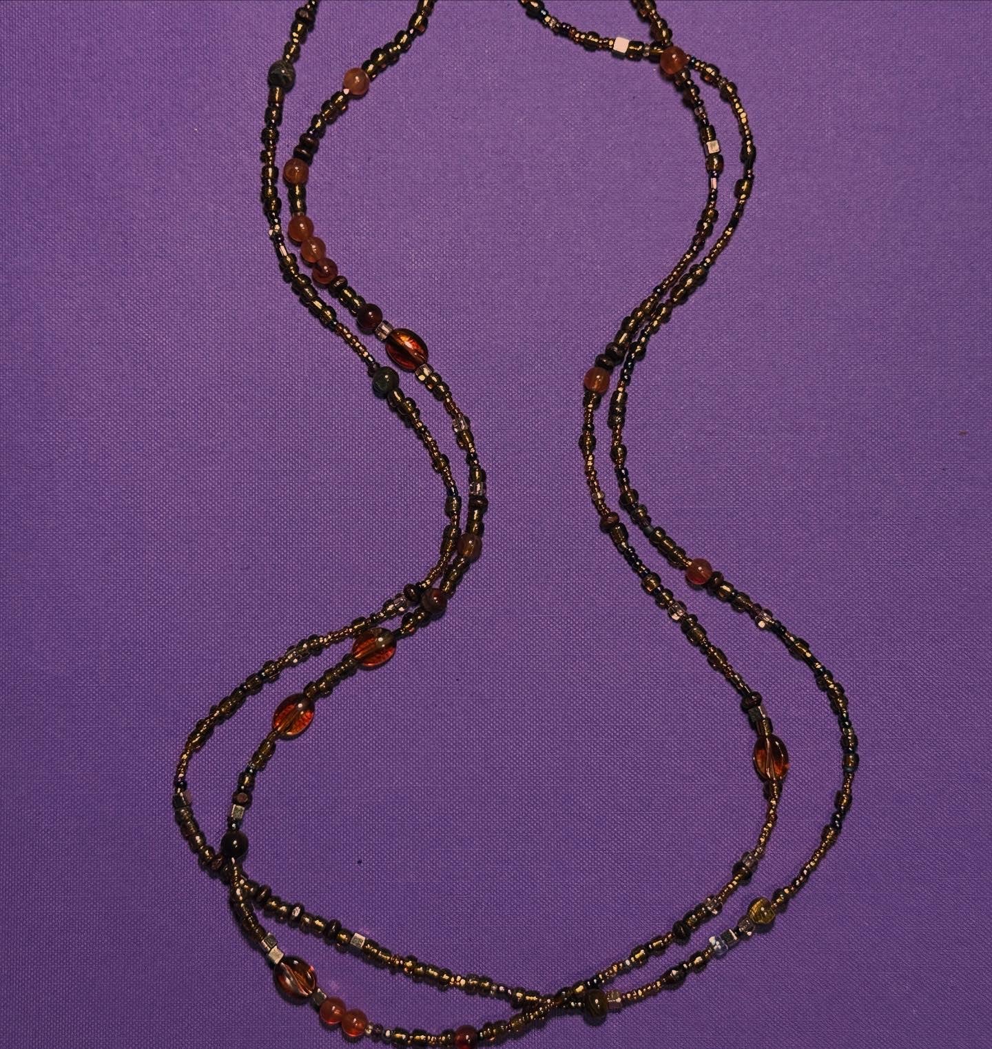 Coffee bean necklace