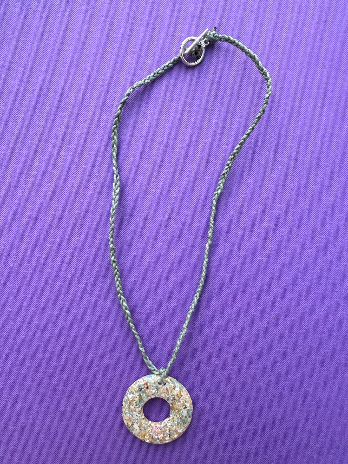 Floral essence braided necklace