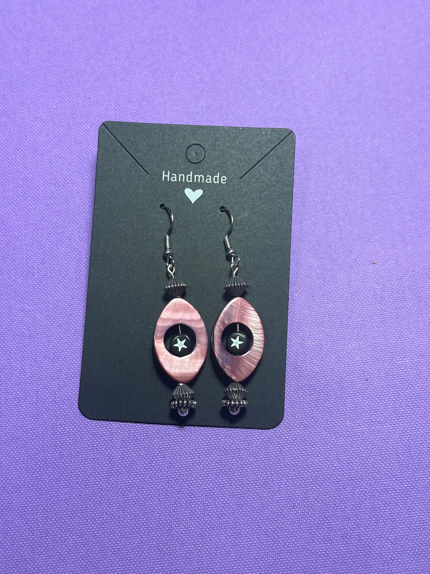 Starry eyed shell earrings