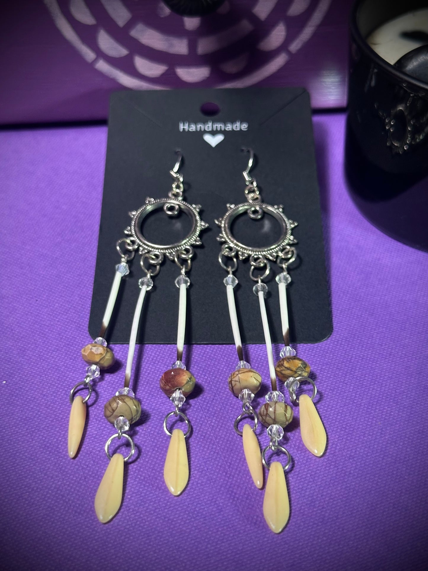 Jasper Quill Earrings