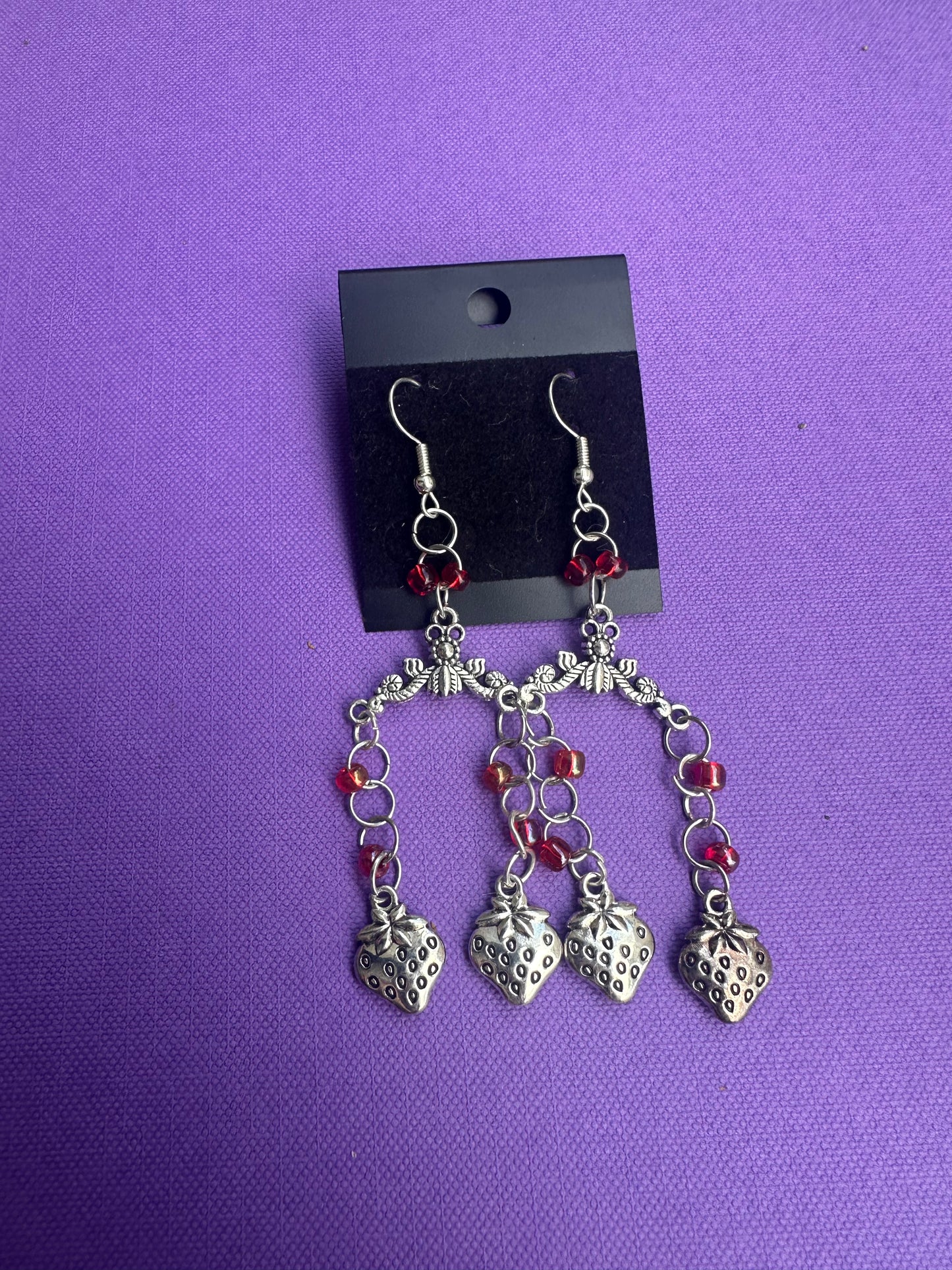 Strawberry Elegance Earrings