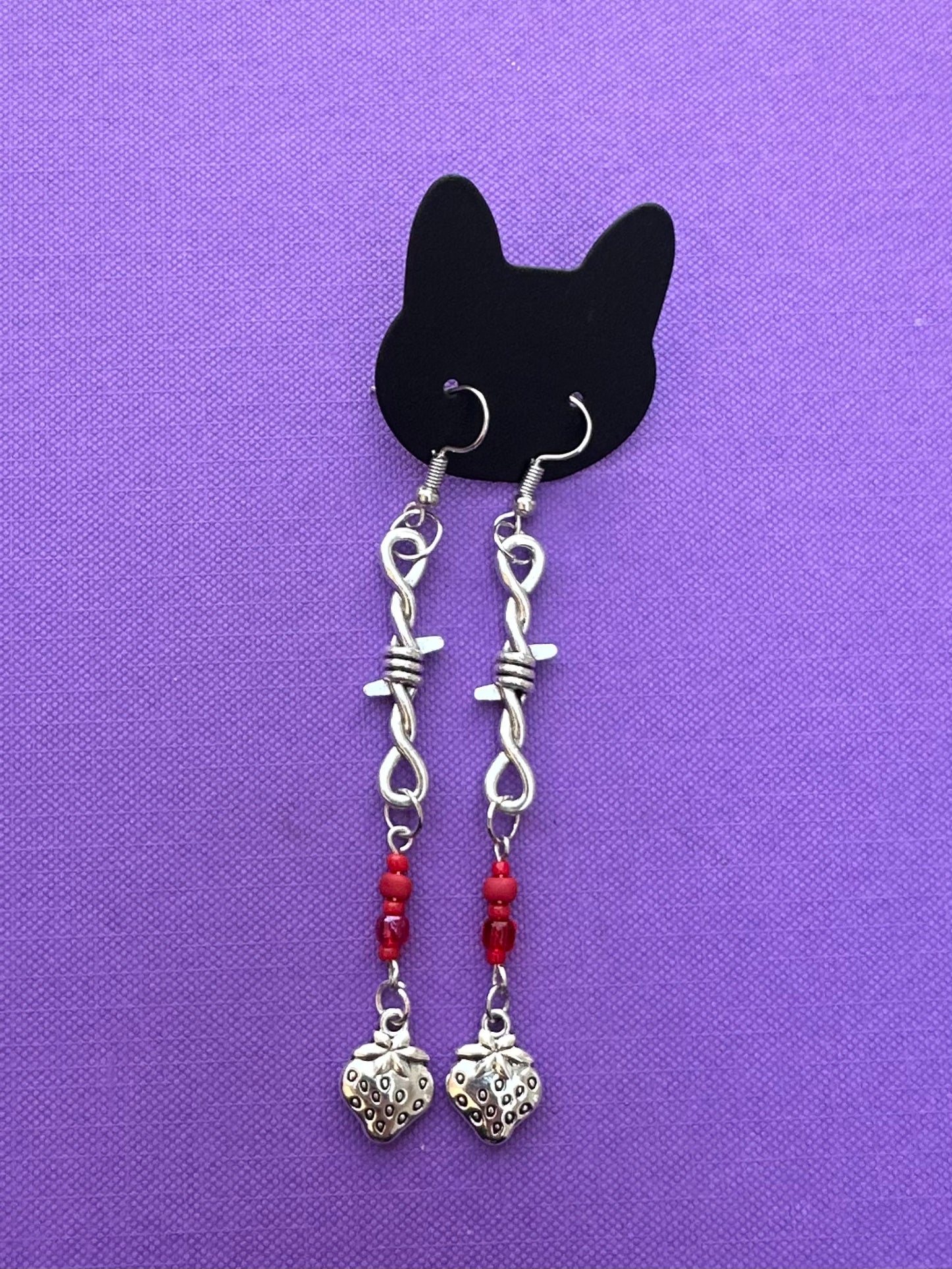 Barbed Berry Earrings