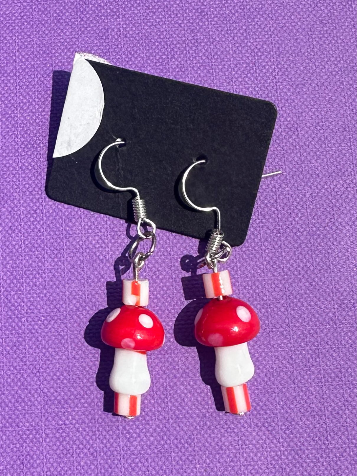 Red Mushroom Earrings