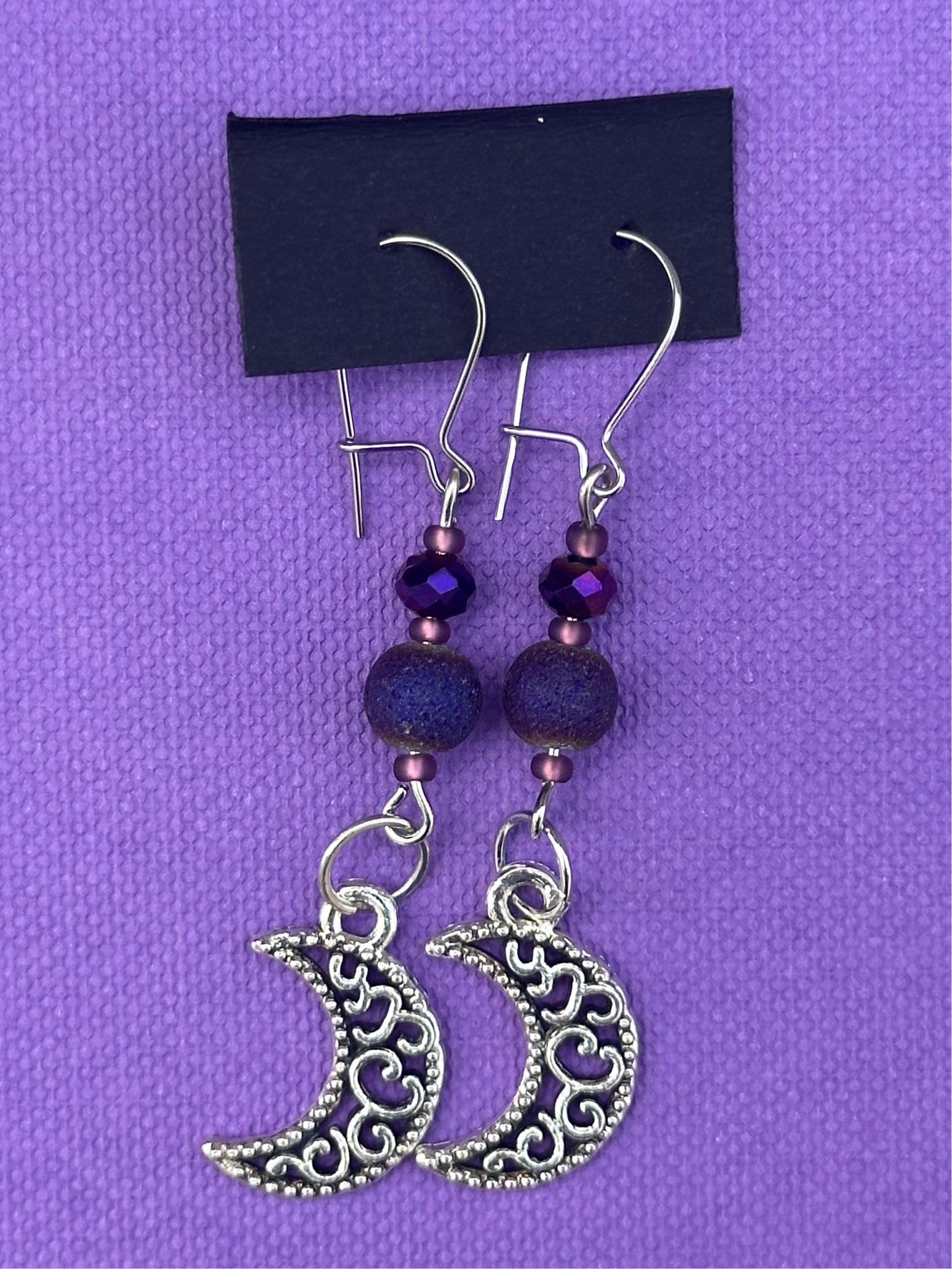 Crystal Moon Earrings