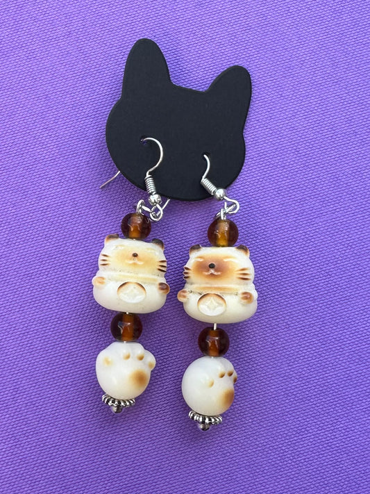 Toasted Kitten Earrings