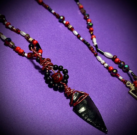 Obsidian Feline necklace