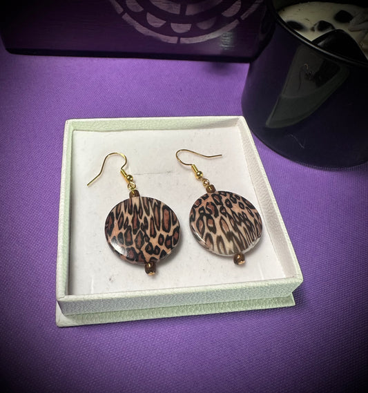 Vintage Cheetah Earrings