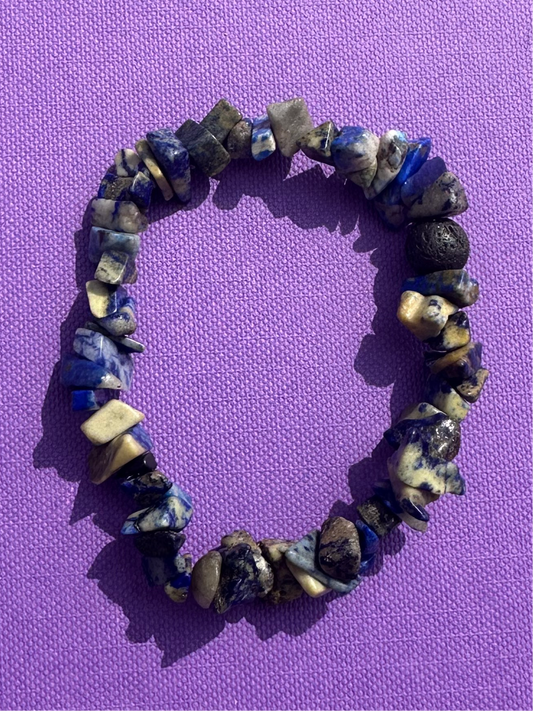 Organic Lapis Bracelet