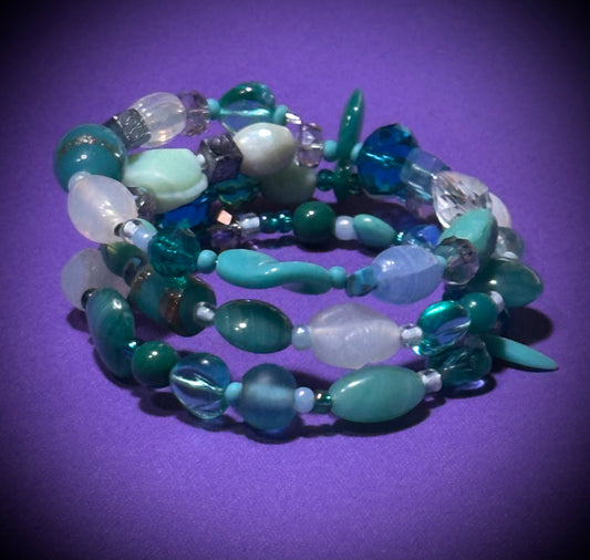 Teal Layered Bracelet