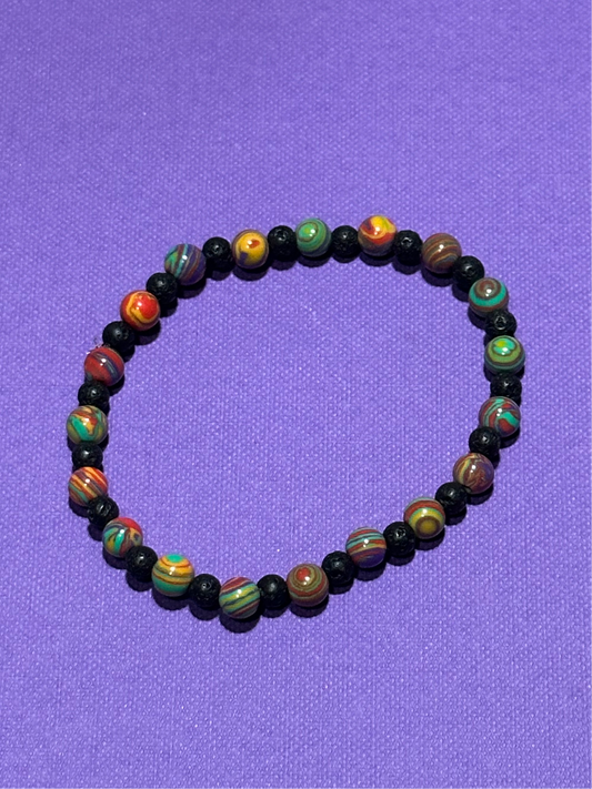 Rainbow Malachite Bracelet